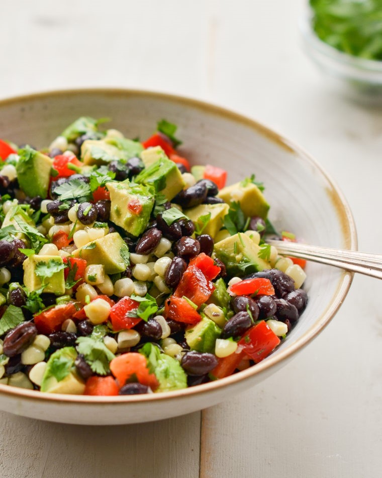 You are currently viewing Summer Black Bean Salad with Avocado-Lime Dressing